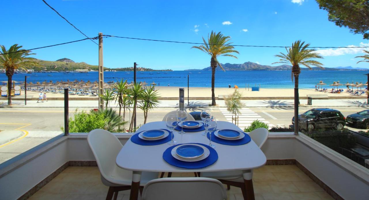 Family Seafront Apt Fantastic Seaview Pollenca Luaran gambar