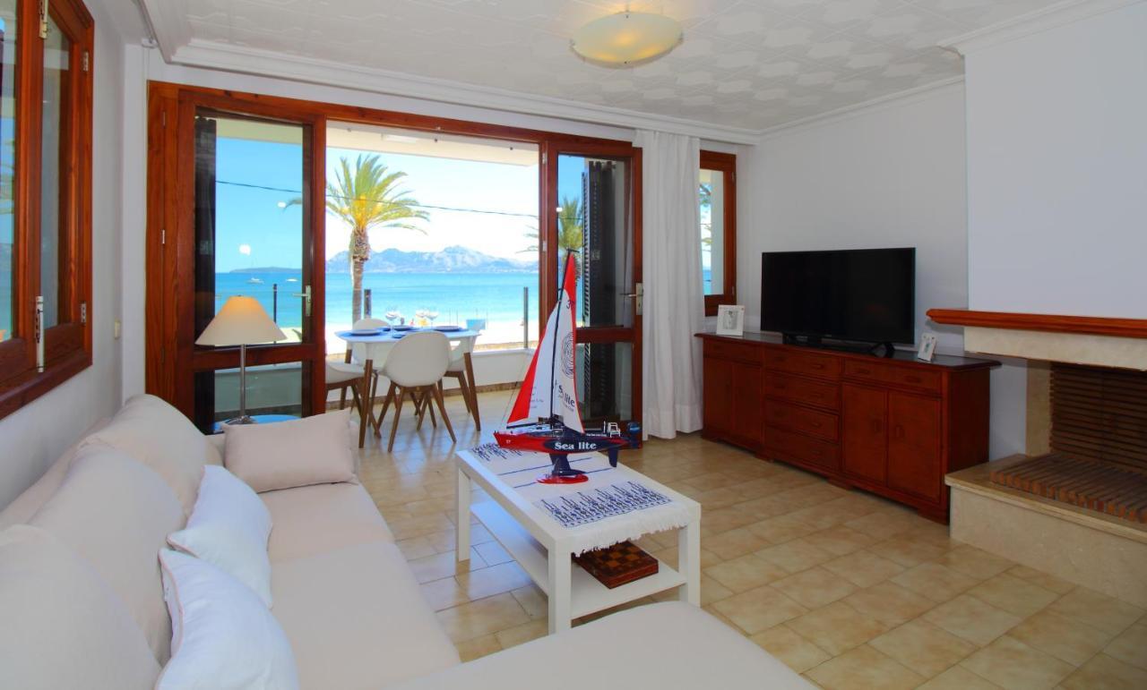 Family Seafront Apt Fantastic Seaview Pollenca Luaran gambar