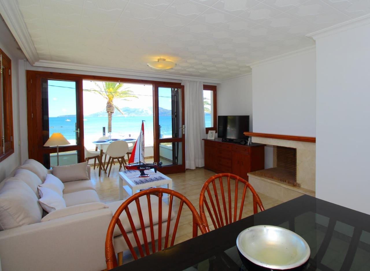 Family Seafront Apt Fantastic Seaview Pollenca Luaran gambar